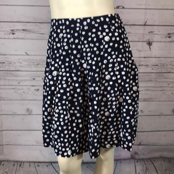 Vintage Studio by Michelle Stuart navy white Polkadot jacket & skirt size medium - Picture 9 of 12